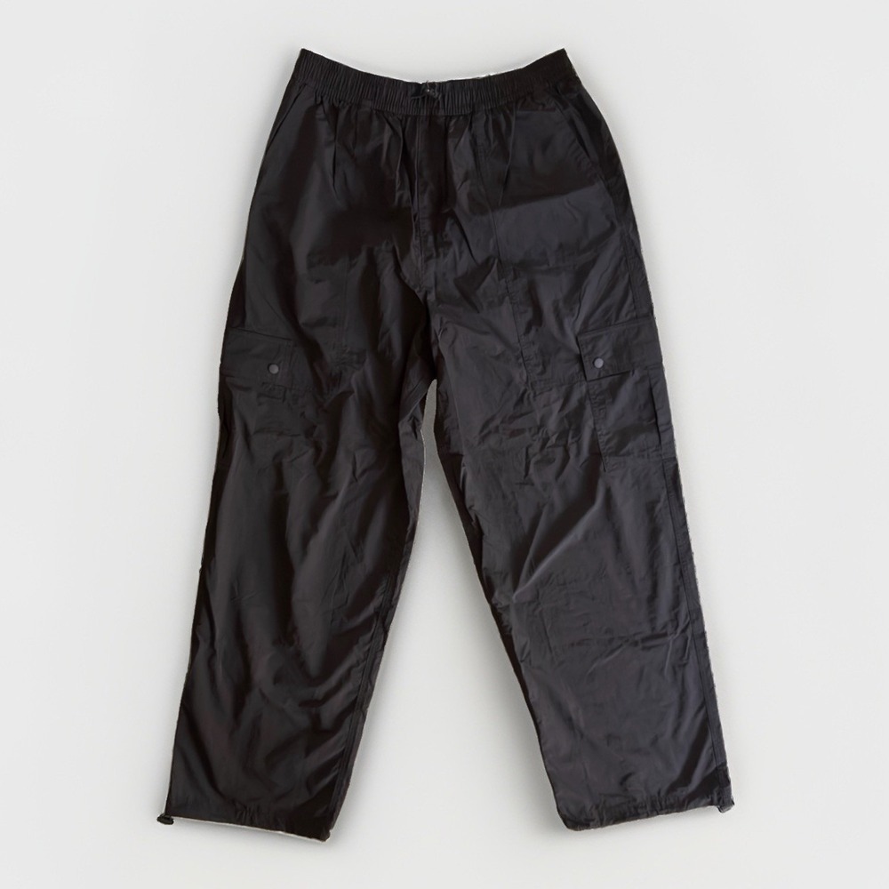 PINK Victoria's Secret Black Cargo Parachute Pants Women's Medium Drawstring